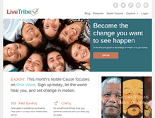 Tablet Screenshot of livetribe.com